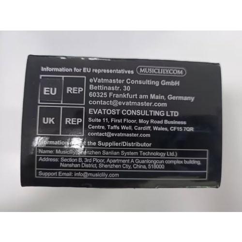 Musiclily Pro BL002 Tremolo Unit Bridge, 10.8mm Pitch, 34mm Brass Block, for Floyd Rose Electric Guitars, Black