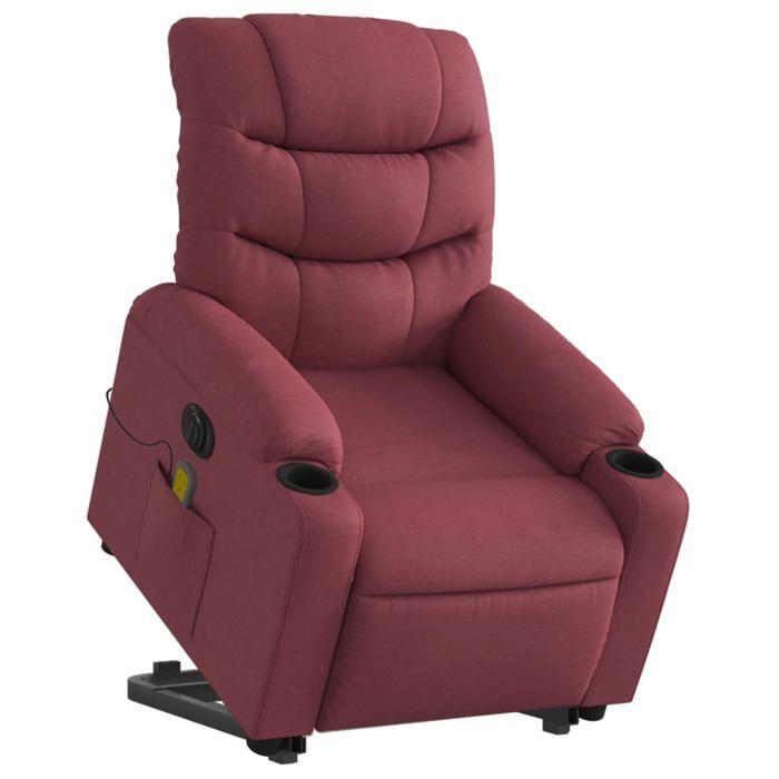 VidaXL Electric Massage Recliner, Relaxation Chair with Adjustable Backrest and Footrest, Salon Seat 3206675