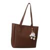 Fashionable Pu Large Capacity Tote Bag For Women Trendy Commuter Bag With Zipper