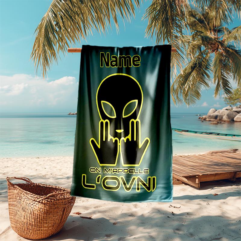Personalized customized proof beach towel with Jul rapper pattern - soft, absorbent,quick-drying,perfect swimming,camping&bathing