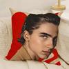 Young Actor Star TTimothee CChalamet Pillow Case Natural Linen DoubleSided Printing Sofa Home Decor Cushion Cover