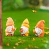 Set Of 3 Resin Leaf Miniatures Gnomes Ideal for Indoor and Outdoor Use Adds Unique Charm to Any Home or Garden Setting
