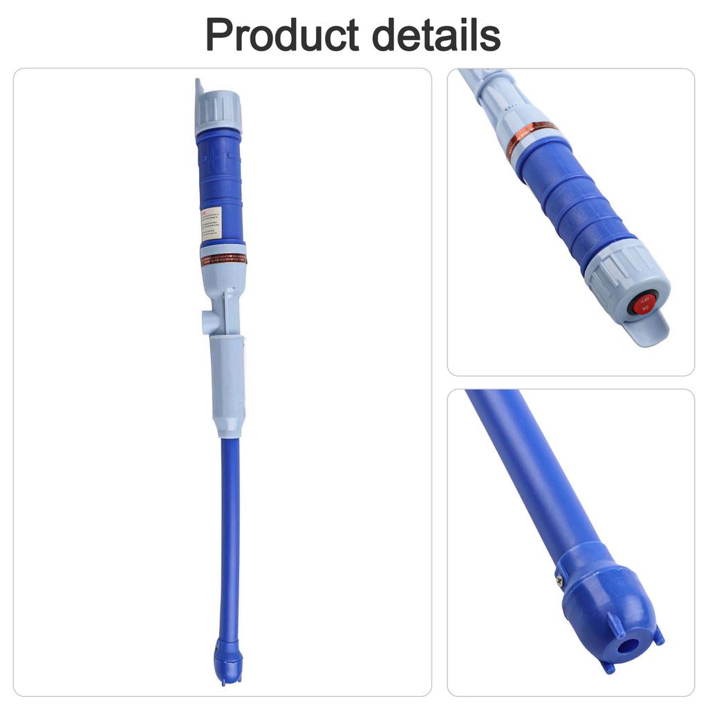 Pompa per Trasferimento Liquidi per Idraulica e Sanitari a Batteria 1 pz Alimentata a Batteria Blu/Rosso Pompa Sifone Elettrica per Acqua Plastica