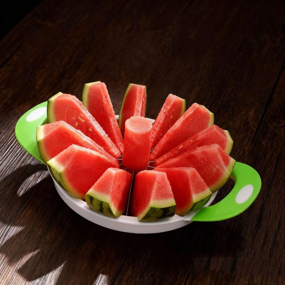 Stainless Steel Watermelon Slicer Handheld Melon Divider Convenient Fruit Cutter  Food Processing