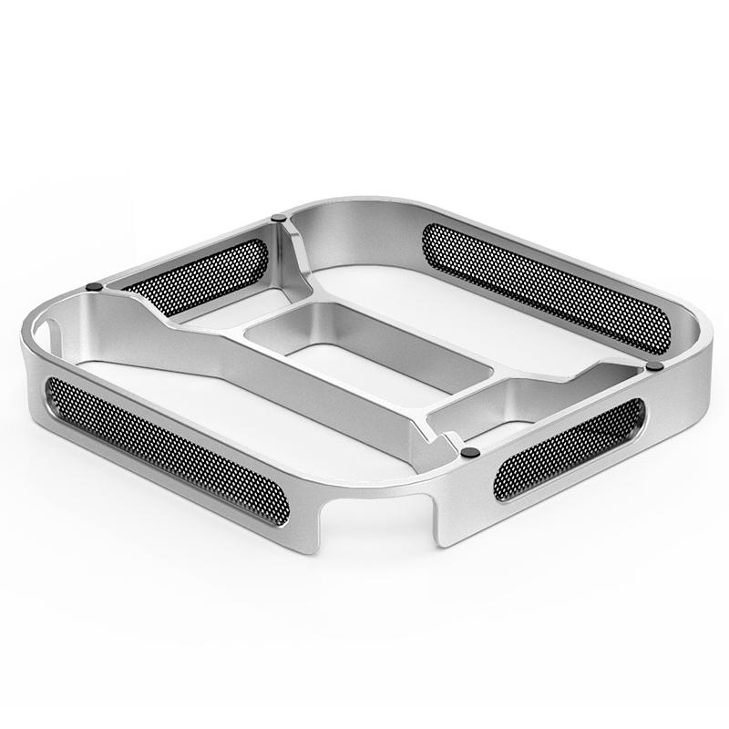 Aluminum Desktop Tablet Cooling Stand Bracket for Mac mini M4/M4 Pro Rising Frame Heat Dissipation Bracket Cooling Holder Dock No Logo