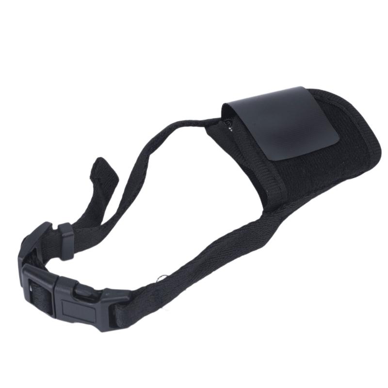 Soft Fabric Dog Mouth Cover with Side Strap and Front Air Panel for Training Routine and Public Daily Use Support