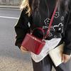 Yogodlns  Korean Fashion Square Box Handbag Women's Mini Crossbody Bag Simple Urban Style PU Material Small Square Bag