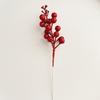 Christmas decorations, gold powder balls, berries, holiday atmosphere, Christmas tree wreath, rattan, gold powder sequin accessories