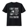 I Don t Snore Dream m a Tractor Funny gifts Mens Shirt Black 3X Large vintage Washed Versatile Slightly Casual