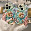Phone Case: 2D Flat, Suitable for iPhone 18, 17, 16, 15, 14, 13, 12 Pro Protective Case, Sea Float Ring Little Bear, Perfect Christmas and Halloween H