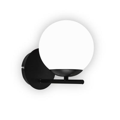 Innenwandleuchte - NETTLIFE - Glaskugel E27 - Schwarz - Metall - Skandinavisch
