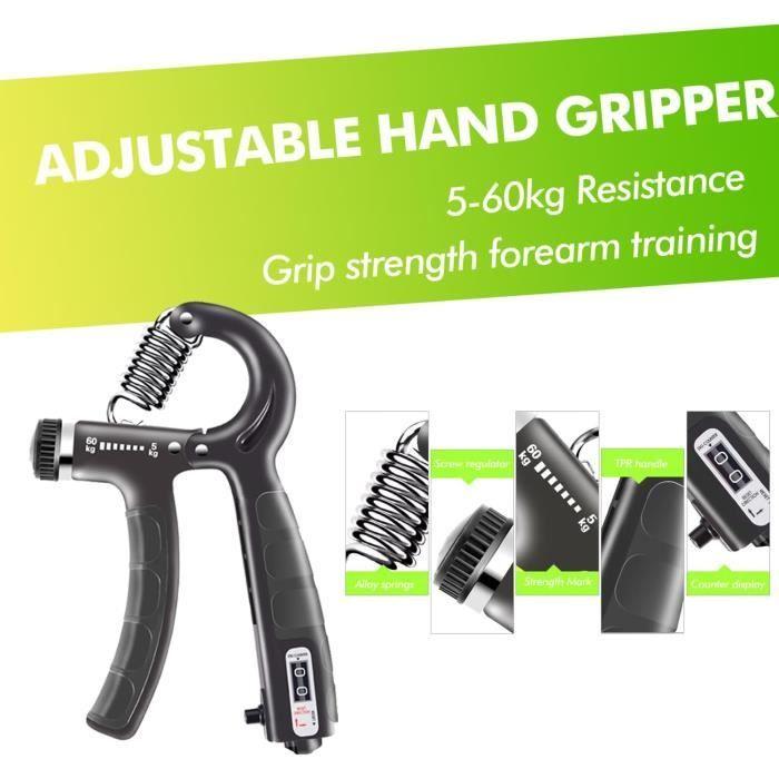 Kit musculation main - mumumuwind - hgs801 - 8 appareils - ajustable 10-60 kg - anti-stress