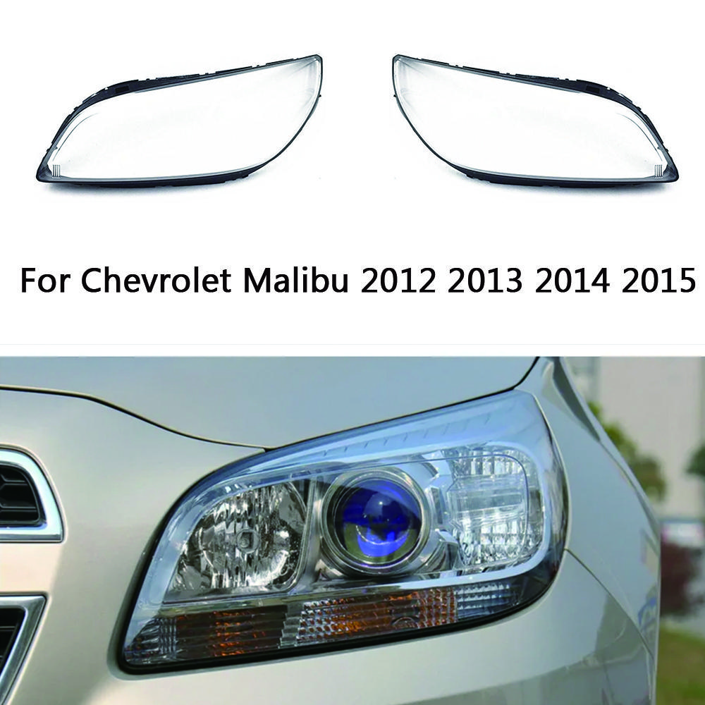 For Chevrolet Malibu 2012 2013 2014 2015 Front Car Headlight Cover Lens Shell Lampcover Lampshade Headlamp Light Mask