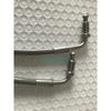 Motorcycle PTFE smooth bore stainless steel braided disc brake hoses clutch lines kits with stainless steel fittings