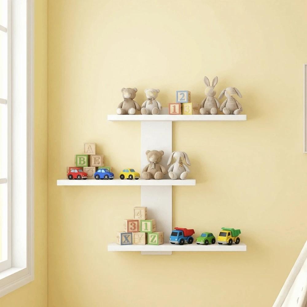 Detachable Wall Mounted Storage Rack Simple Floating Wall Bracket Living Room