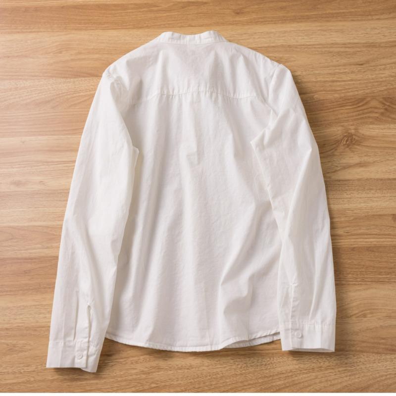 Spring Little Fresh Rabbit Ears Solid Color Long Sleeve Shirt Women's Stand Collar Loose Versatile Top Blouses & Shirts