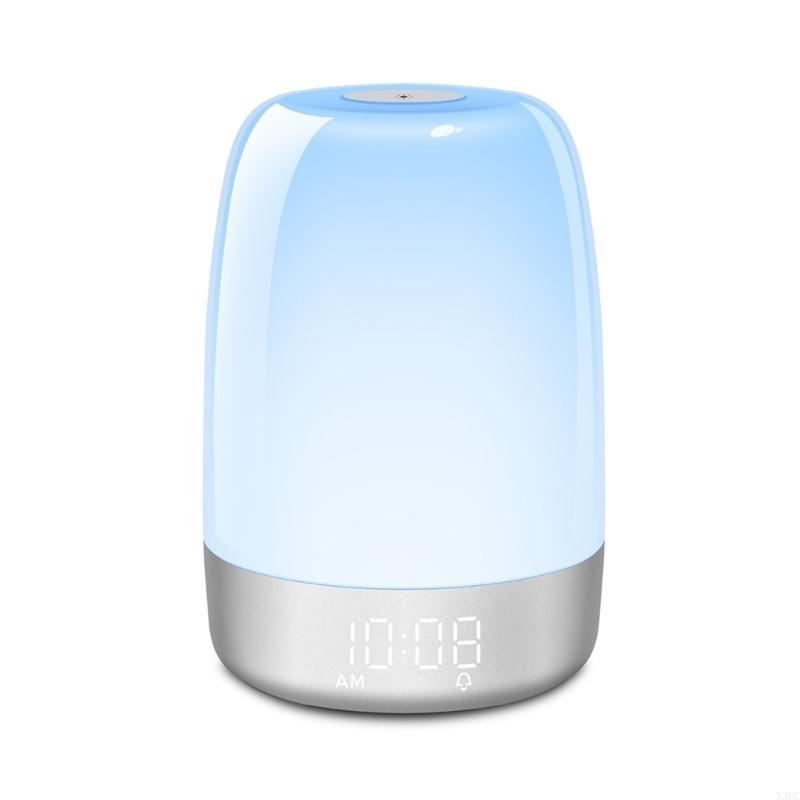 Natural Wake Up Light Alarm Clock Option Bedsides Lamp With  Sunrising Simulation X3UC