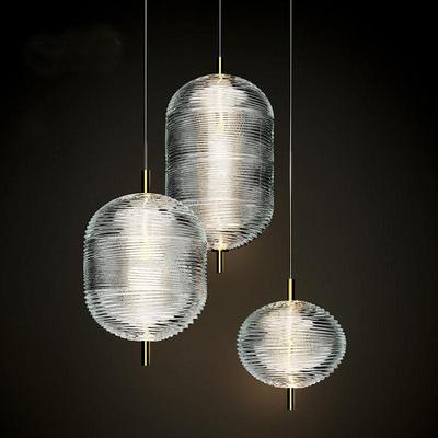 Italian Glass Pendant Light for Restaurants and Villas