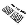 2pcs Rear Window Side Storage Rack Aluminium Alloy Modular Storage Panel Replacement for Land Rover Defender L663