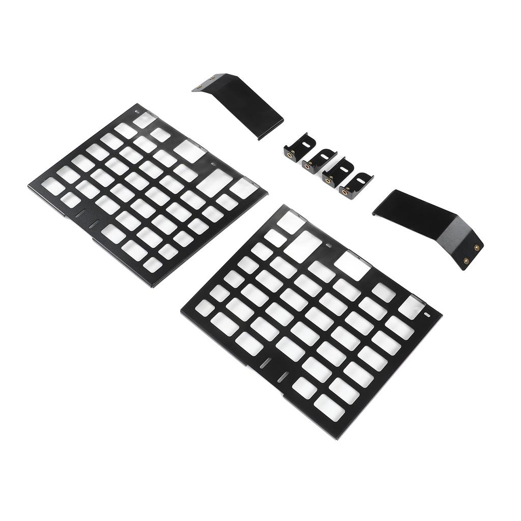 2pcs Rear Window Side Storage Rack Aluminium Alloy Modular Storage Panel Replacement for Land Rover Defender L663
