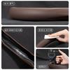Universal Car Steering Wheel Cover PU Leather Anti-Slip Breathable Fit 38cm Diameter D-Shape Round Style