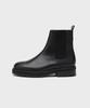 Firenze Atelier [Vibram] Round Toe Basic Chelsea Boots 9703 [Crack Black]