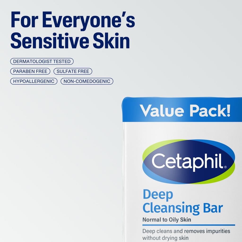 Cetaphil Cetaphil Tiefenreinigungsseife Packung 13,5 oz. 3 Zählen