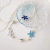 Doppelt tragbare Muscheln Seesterne Körperkette Halskette Mit Elastischer Schnur Choker Halskette Für Sommer Festival Mode