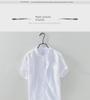 Men's Short-Sleeve Stand Collar White Linen Shirt, Casual Loose Fit, Lightweight Summer Cotton.