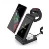 3 i 1 trådløs lader for Samsung S24 S23 Ultra/S22/S21/Note 20/Z Flip 6/Z Fold 6 Hurtiglade-stasjon for Galaxy Watch 7 Pro