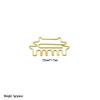 Creative Cartoon Insect & Plant Shaped Electroplated Paper Clips for File Organization