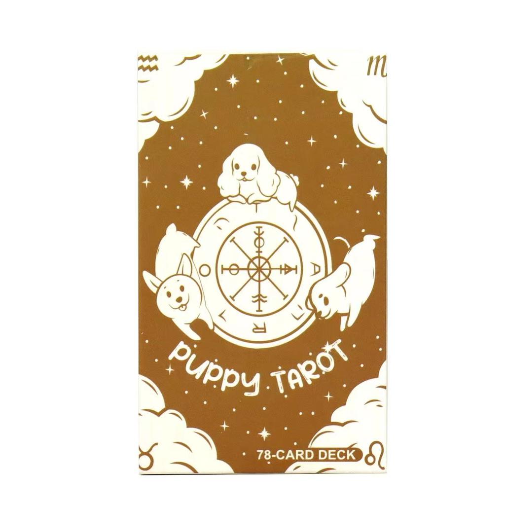 10.3*6cm Puppy Tarot Deck 78 Cute Tarot Cards for Beginners Rider-waite Tarot System Pocket Size Dog Themed Tarot