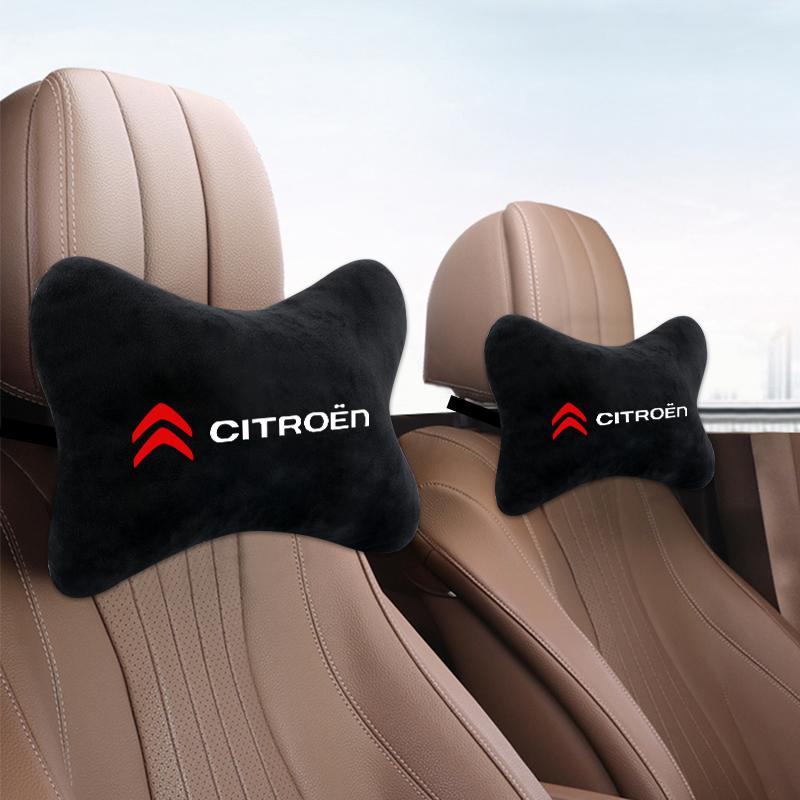 Ganz neu eingetroffen Auto-Nackenkissen beidseitig Baumwollflanell Einzelkopfstütze passend für Citroen C4 C3 C5 C1 C2 Berlingo C-Elysee