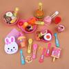 Simulation Food Feeding Toys With Storage Box Bento Hamburger Ice Cream Food Toy Set Dollhouse Kitchen Toys Kid Birthday Gifts