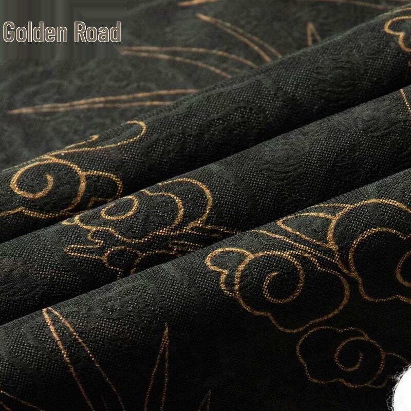 Men's Chinese Style Silk Jacquard Short Sleeve Shirt