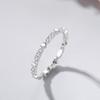 Ada Jewelry Joyas Mujer Rhodium Plated Female Zircon  S925 Sterling Silver Ring for Everyday Wear