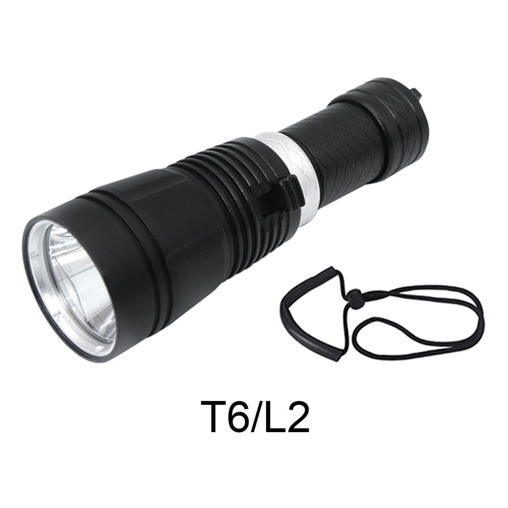 Scuba Diving Flashlight Waterproof Aluminum Alloy Floodlight Light Submarine for