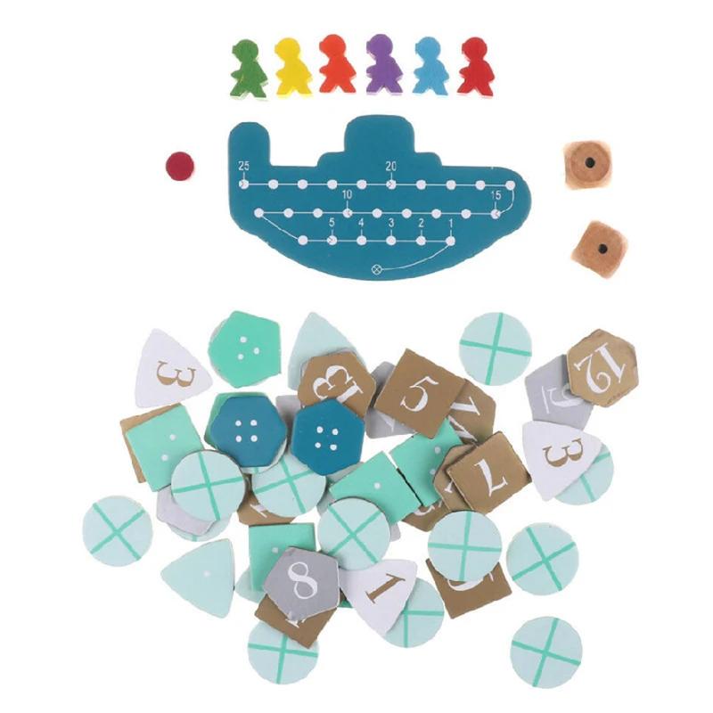 Deep Sea Adventure Game Card Strategy Treasure Hunt Game Card Casual Puzzle Board Game Strategy Card Family Gathering Game Card