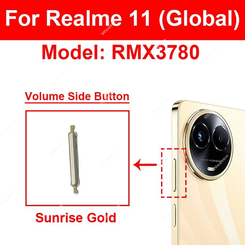 Power-Lautstärketasten für Realme 11 11X Pro 11Pro Plus 5G Power-Lautstärketasten Power-Lautstärketaste Seitenknopf Flexkabel Teile