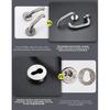 304 Stainless Steel Bedroom Silent Handle Lock, Indoor Split Wooden Door Lock