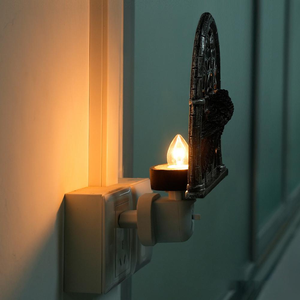 Church Arch Wall Light Wall Sconce Decor Church Arch Light-up Wall Sconces for Room Dining Room Decor Elegant Halloween Candle
