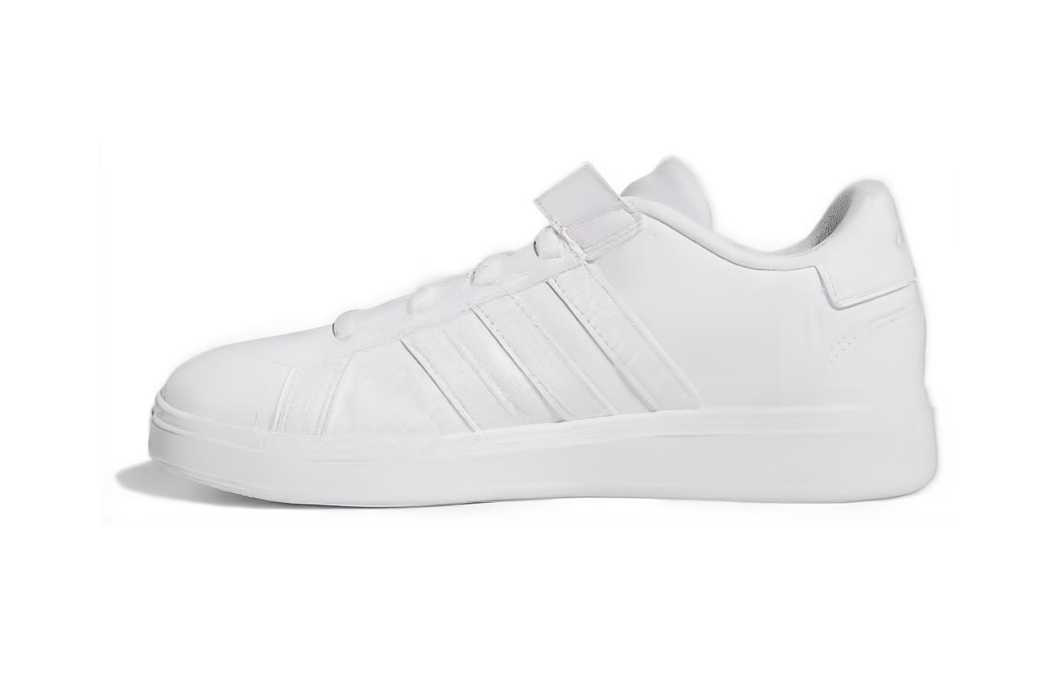 

Adidas GRAND COURT Abrasion Resistant Low top Kids Skateboarding Shoes White Children Aged 3 7 Years Old FZ6160 30.5