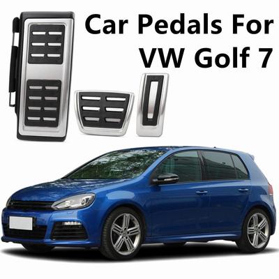 Stainless Steel Auto Pedals Gas Brake Pedal Pad Cover for Volkswagen VW Golf 7 7.5 MK7 MK7.5 Golf7 Golf7.5 Golf 8 MK8 Golf8 LHD