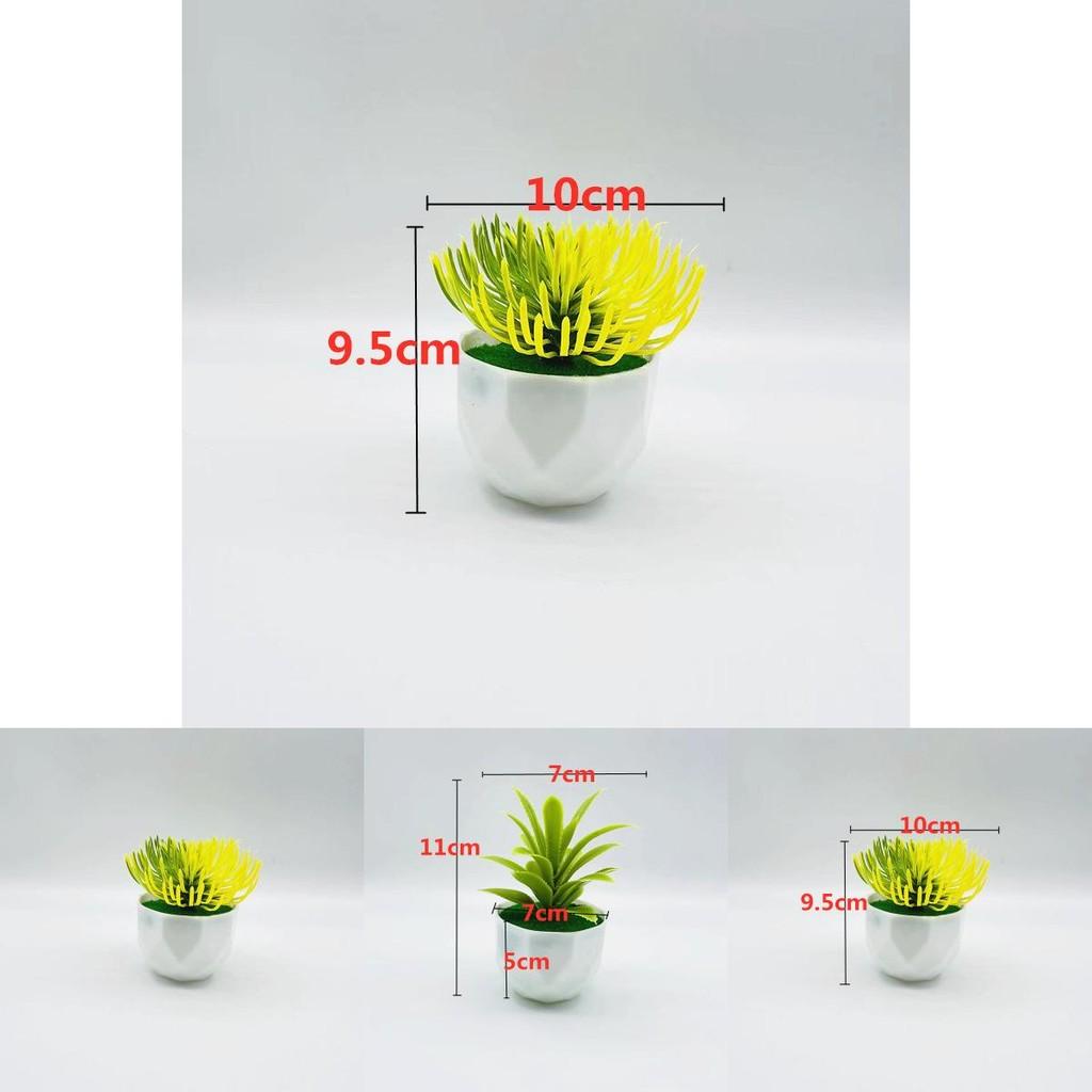 Plastic Succulent Fake Plant Pot For Home Decor And Gift