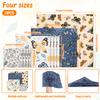 11 Pcs Beeswax Food Wrap Set Reusable Environmental Organic Cotton Bread Sandwich Cheese Fruit Wraps Food Bowl Covers