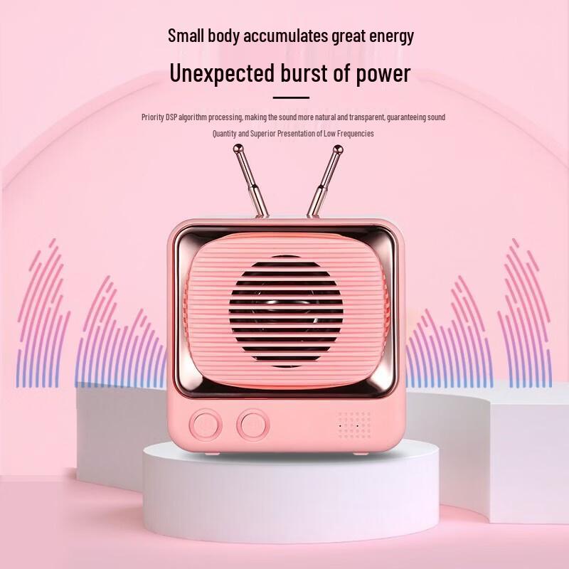Bach Johann DW02 Retro TV Bluetooth Speaker CN Plug (adapter Included)