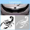 Wasserdichte, sonnenfeste 3D-Skorpion-Autoaufkleber für langlebiges Autostyling