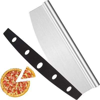 35cm Stainless Steel Pizza Cutter Commercial Pizza Shaker Hob Shaker Multi-Purpose Slitting Pizza Cutter Kitchen Pizza Tools