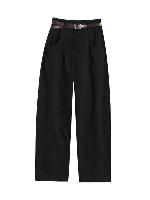 Women's Spring New High-Waisted Pants: Slim, Wide, Straight, and Floor-Length Styles