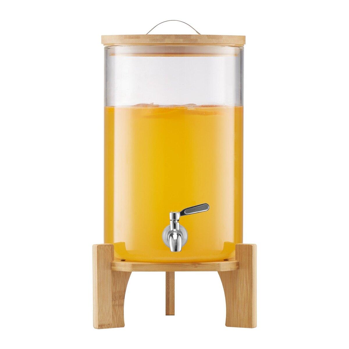 Distributeur de boissons 8L Distributeur de boissons pour fêtes Verre avec support